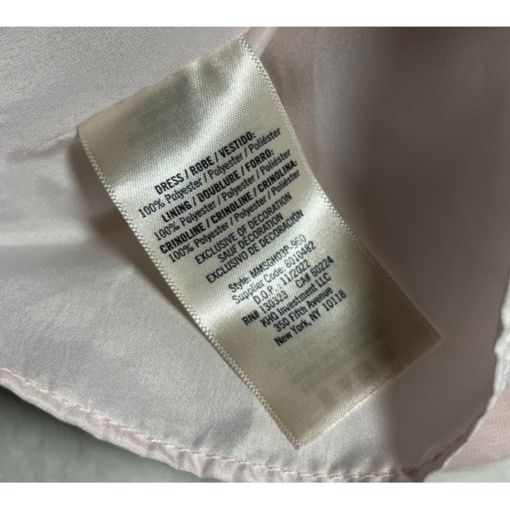 Mia & Mimi Baby Girl Dress 18 Mos Pastel Rainbow Polyester NWOT - Picture 5 of 6